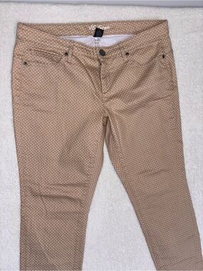 Victoria's Secret Siren pants beige base with a white polka dot pattern Size 12